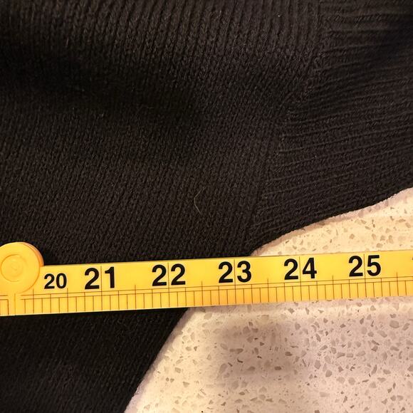 Vintage Embellished Longline Black Cardigan Studded Pearl Heavyweight Lagenlook - Picture 7 of 7